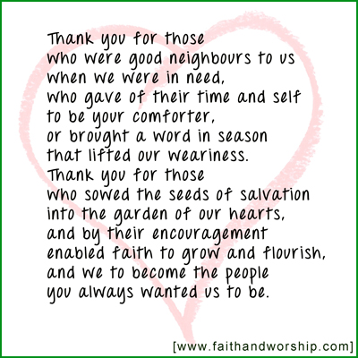 prayer,neighbours, neighbors, love, encouragemenht