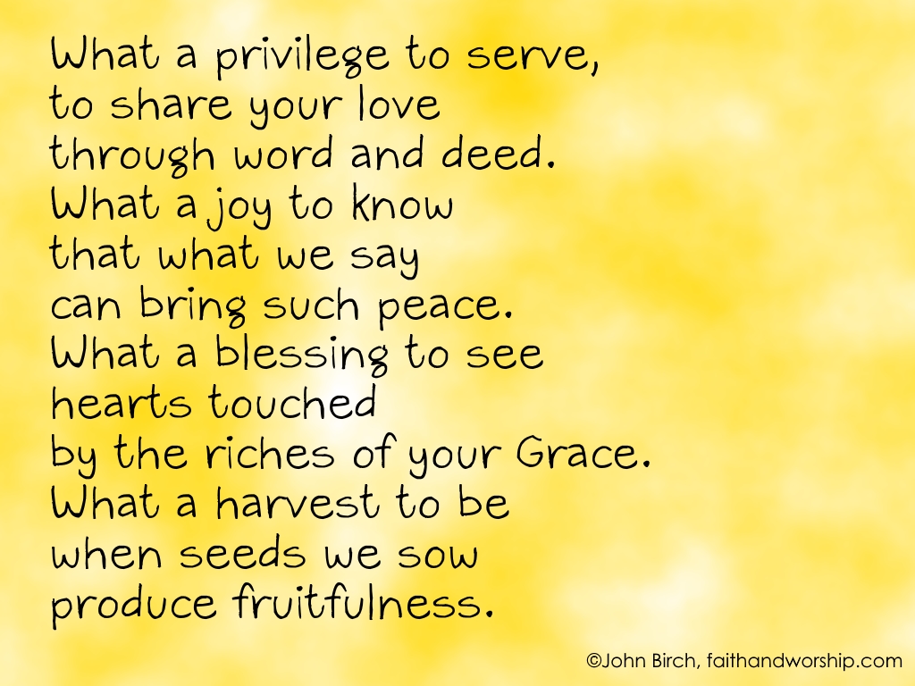 prayer, serve, meme, joy, blessing, harvest, seeds, fruitfulness