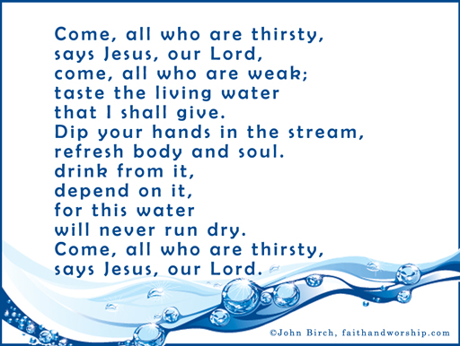 prayer,thirsty, living water, Jesus, drink, Lord